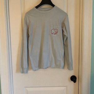 Size S ivory ella long sleeve shirt